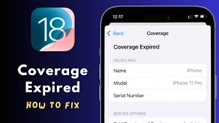 Whats is Coverage Expired in iPhone and How to Fix [upl. by Batchelor606]