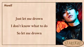 HYUNJUN HUR HWALL  LET ME DROWN  Easy lyrics [upl. by Haywood]