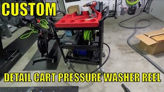 DIY Detailing Cart Pressure Washer Hose Reel [upl. by Brandi]