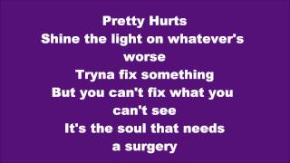 Beyonce  Pretty Hurts Lyrics [upl. by Arbrab]