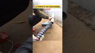 LA POMPE À VIS DARCHIMÈDE shortvideo shorts pump archimedes water drainage sea innovation [upl. by Siblee]