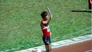 4x100m men final LONGER VERSION  SEA Games 2011 [upl. by Eiramaneet]