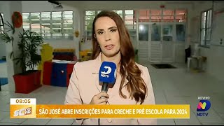 Inscrições abertas para creche e préescola em São José para o ano letivo de 2024 [upl. by Samuella]