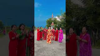 SINGAPORE RATO SARI🥰TEEJ SONG teejsong teejgeet folksong sisters folkdance nepaliteejsong yt [upl. by Zuleika]