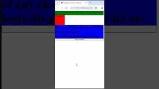 Background color in HTML and CSS shorts [upl. by Natsyrt4]