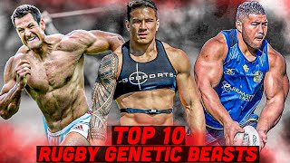 Top 10 GENETIC FREAKS Of Rugby  The Ultimate BEAST MODE ATHLETES [upl. by Lahcym888]