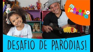 DESAFIO DAS PARÓDIAS Brincadeira musical para fazer com seus filhos ou usar em sala de aula [upl. by Philis]