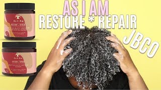 As I Am Jamaican Black Castor Oil Collection  CoWash  Masque [upl. by Readus408]