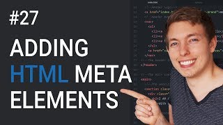 27 Which HTML Meta Tags Are Required in A Website  Learn HTML and CSS  Full Course For Beginners [upl. by Jael]