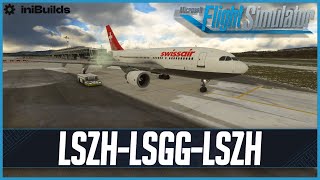 MSFS LIVE  Retro Swissair OPS  GSX Pro  iniBuilds A310  Zurich to Geneva Roundtrip [upl. by Leitnahs784]