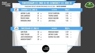 Faversham CC 2nd XI v Cowdrey CC 3rd XI [upl. by Edwards]