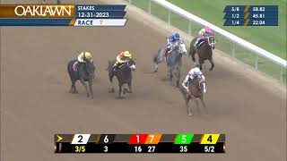 Oaklawn Park Dec 31 2023 The 2nd Running of Renaissance Stakes [upl. by Chery]