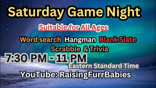 Game Night  Blank Slate Word search Trivia and Scrabble [upl. by Pegasus]