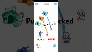 How green cute puppy reach the baby dog cute puzzzle trending shorts games [upl. by Raynah]