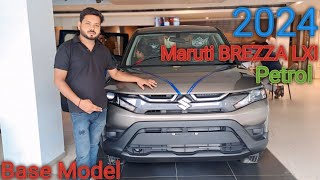 BREZZA SUV With Better Mileage Maruti BREZZA LXI petrol 2024 REVIEW [upl. by Monteith]