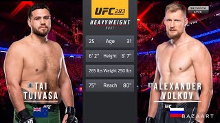 TAI TUIVASA VS ALEXANDER VOLKOV FULL FIGHT UFC 293 [upl. by Naujd]