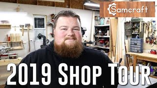 Small Workshop Tour 2019  Workshop Woodworking Woodturning [upl. by Jacey]