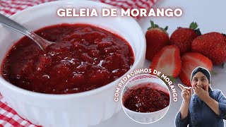 GELEIA DE MORANGO PARA RECHEIO DE BOLOS E SOBREMESAS  Super fácil de fazer [upl. by Cheryl965]