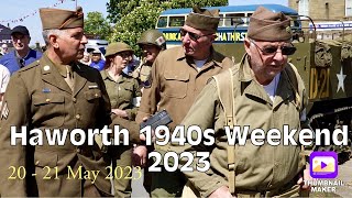 Haworth 1940s Weekend 2023 Military Event 20 May 2023 [upl. by Nyret]