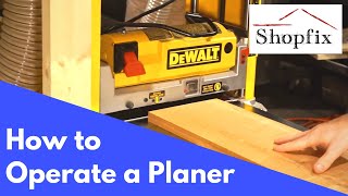 How to Use a Thickness Planer [upl. by Schoof]