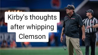 Kirby Smarts thoughts on whipping Clemson [upl. by Otrevlig]