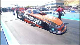 Cruz Pedregon Matt Hagan John Collins Top Fuel Funny Car Eliminations Rnd 1 DENSO Sonoma [upl. by Hax]