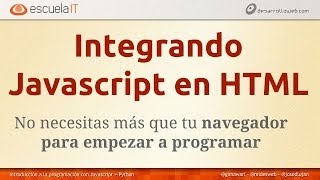 Integrar Javascript en HTML [upl. by Alamat]