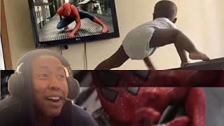 When SPIDERMAN and DOC OCK ran the fade all across ZOO YORK Reaction [upl. by Naryk574]