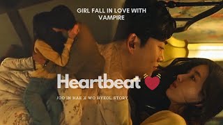 Vampire fall in love with human  Korean drama Hindi mix song 💗 Heartbeat Kdrama 2023 [upl. by Blanka]