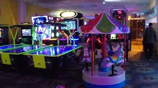 A Night Walking Around Scandia Arcade Game Area  Ontario CA USA 392018 [upl. by Zysk]