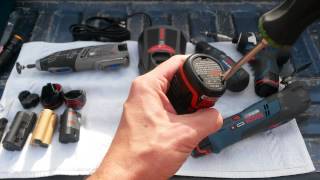 HowTo Interchange Your Bosch amp Dremel 12V Max LiIon Batteries 8220 MultiMax 8200 PS41 [upl. by Tnarb932]