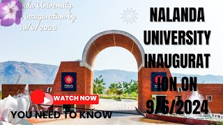 Nalanda University inauguration on 19 June 2024 by NarendraModi nalanda nalandauniversity [upl. by Enaillil]