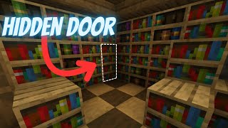 Simple Hidden Redstone Door Minecraft Bedrock 120 [upl. by Angle]