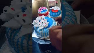 Blue jelly cake new design shortsfeed short viral video trending flower 🌷🌷🌷shortsfeed 💐Blue jelly [upl. by Dlanar]