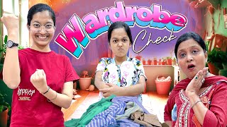 WARDROBE CHECK 🚪  Surprise Wardrobe Check by Jinni 😮  Funny Video 😄  Cute Sisters [upl. by Vins361]