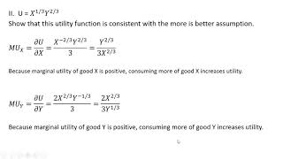 How to Show a Utility Function Satisfies that More is Better [upl. by Enyleuqcaj]