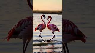 💃🌅 flamingos dance AI [upl. by Erimahs]