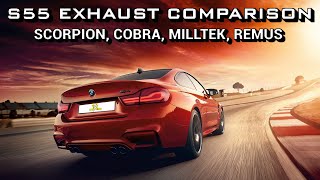 BMW S55 M2C M3 M4 F8x Exhaust Sound Comparison CatBack [upl. by Adnuahsar11]