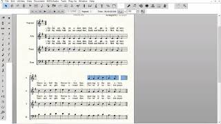 Lyrics  Copying Lyrics to the Alto Tenor and Bass staves [upl. by Beare394]