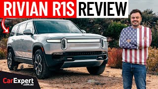 2024 Rivian R1S review Driving a 3000kg 6600lbs electric 7seat SUV [upl. by Ehcnalb721]