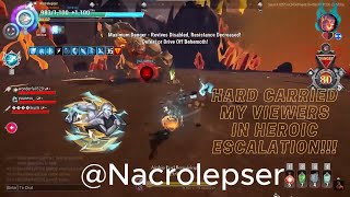 MALKARION TEMPEST HAMMER HARD CARRIED MY VIEWERS IN DAUNTLESS BLAZE HEROIC ESCALATION [upl. by Netsua526]