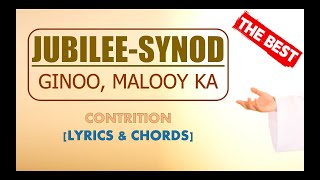 GINOO  MALOOY KA  JUBILEE  SYNOD  LYRICS amp CHORDS  HILIGAYNON SONG  CATHOLIC SONG  CONTRITION [upl. by Ymorej]