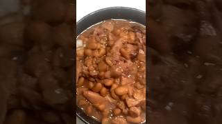 Pinto beans 🫘 amp ham hocks over rice 🍚 pintobeans rice food [upl. by Athelstan833]