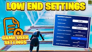 The Best Fortnite Settings For LOW END PC in Chapter 2 Remix FPS BOOST amp Fix Stutter [upl. by Ybrad]