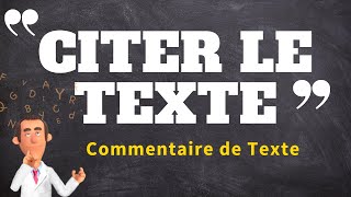 TECHNIQUE IMPORTANTE POUR LE COMMENTAIRE DE TEXTE EN PHILO [upl. by Atnohsal]