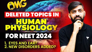 Deleted chapters for NEET 2024 Biology  Deleted Portion Biology NEET 2024  NEET 2024 Latest Update [upl. by Chretien]