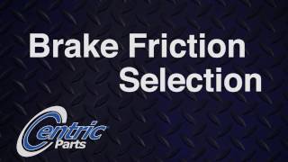 Brake Friction Selection 1080 [upl. by Rebmat827]