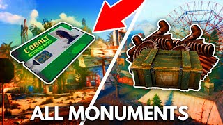 A Quick Rust GREEN CARD Guide Including all Monuments and PUZZLES [upl. by Chryste974]