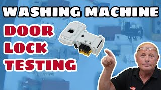 How a washing machine door lock works how to test interlocks [upl. by Yevette]