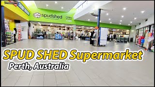 Walking Tour Cheapest Supermarket in Perth the SPUD SHED Perth Australia [upl. by Ahsaekal]